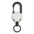 1/2/4pcs Extendable Retractable Holders Keychain Badge Reels Heavy Duty Clip With Carabiner Key Chain For Men Outdoor Bags